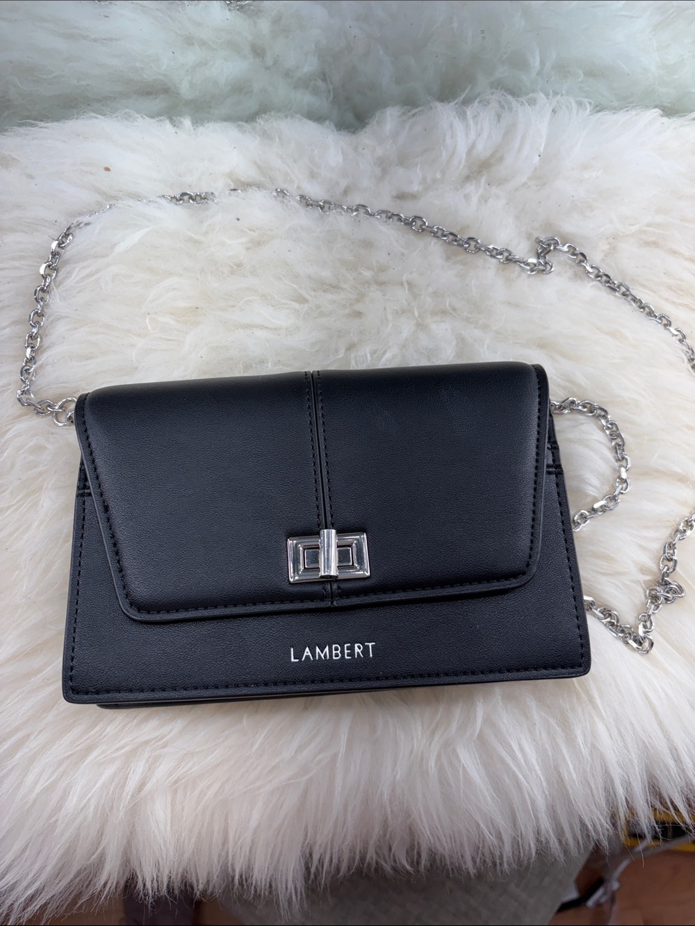Black Chain Crossbody Wallet